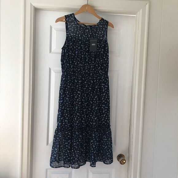 NEW ✨ ABS Collection Blue Floral Midi Dress - Picture 4 of 9